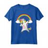 Dabbing Unicorno Camicia Carino - T Shirt Danza Unicorno Con Arcobaleno - Regalo Compleanno per Bambini Amanti degli Unicorni
