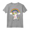 Dabbing Unicorno Camicia Carino - T Shirt Danza Unicorno Con Arcobaleno - Regalo Compleanno per Bambini Amanti degli Unicorni