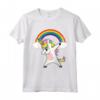 Dabbing Unicorno Camicia Carino - T Shirt Danza Unicorno Con Arcobaleno - Regalo Compleanno per Bambini Amanti degli Unicorni