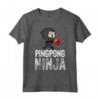 Regalo per Bambini - Ping Pong Ninja Maglietta - Camicia Divertente per Amanti del Ping Pong