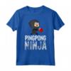 Regalo per Bambini - Ping Pong Ninja Maglietta - Camicia Divertente per Amanti del Ping Pong