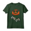 Halloween Zucca Videogioco Gamer Bambini Uomo - Maglietta Costume per Halloween con Controller - Ideale per Ragazzi, Ragazze e Famiglie