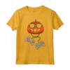 Halloween Zucca Videogioco Gamer Bambini Uomo - Maglietta Costume per Halloween con Controller - Ideale per Ragazzi, Ragazze e Famiglie