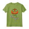 Halloween Zucca Videogioco Gamer Bambini Uomo - Maglietta Costume per Halloween con Controller - Ideale per Ragazzi, Ragazze e Famiglie