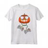 Halloween Zucca Videogioco Gamer Bambini Uomo - Maglietta Costume per Halloween con Controller - Ideale per Ragazzi, Ragazze e Famiglie