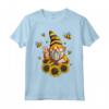 Gnomo Girasole con Api Divertente - Maglietta da Giardinaggio Hippie per Amanti dei Girasoli - Ideale per Regalo Unico