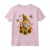 Gnomo Girasole con Api Divertente - Maglietta da Giardinaggio Hippie per Amanti dei Girasoli - Ideale per Regalo Unico