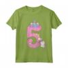 Maglietta Compleanno 5 Anni Bambina Unicorno - Design Carino per Ragazze Amanti degli Unicorni