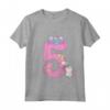 Maglietta Compleanno 5 Anni Bambina Unicorno - Design Carino per Ragazze Amanti degli Unicorni