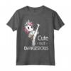 Cute but Dangerous Brazilian Jiu-Jitsu Brown Belt Unicorn Maglietta - Unique Martial Arts Clothing Design for Women, Men, Boys, and Girls
