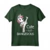 Cute but Dangerous Brazilian Jiu-Jitsu Brown Belt Unicorn Maglietta - Unique Martial Arts Clothing Design for Women, Men, Boys, and Girls