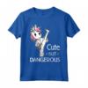 Cute but Dangerous Brazilian Jiu-Jitsu Brown Belt Unicorn Maglietta - Unique Martial Arts Clothing Design for Women, Men, Boys, and Girls