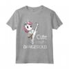 Cute but Dangerous Brazilian Jiu-Jitsu Brown Belt Unicorn Maglietta - Unique Martial Arts Clothing Design for Women, Men, Boys, and Girls