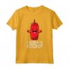 Ha bisogno di più ketchup - Maglietta Divertente per Amanti del Ketchup - Regalo per Ragazzi e Ragazze