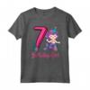 Camicia Sirena 7° Compleanno 7 Anni Bambina - Maglietta Leggera per Compleanno - Ideale per Amanti delle Sirene