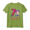 Camicia Sirena 7° Compleanno 7 Anni Bambina - Maglietta Leggera per Compleanno - Ideale per Amanti delle Sirene
