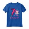 Camicia Sirena 7° Compleanno 7 Anni Bambina - Maglietta Leggera per Compleanno - Ideale per Amanti delle Sirene