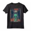 Humans Aren't Real T-Shirt - Divertente Maglietta Alien UFO Anni '70 '80 - Regalo Fantascientifico per Appassionati di Alieni