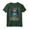 Humans Aren't Real T-Shirt - Divertente Maglietta Alien UFO Anni '70 '80 - Regalo Fantascientifico per Appassionati di Alieni