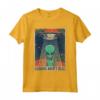 Humans Aren't Real T-Shirt - Divertente Maglietta Alien UFO Anni '70 '80 - Regalo Fantascientifico per Appassionati di Alieni