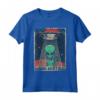Humans Aren't Real T-Shirt - Divertente Maglietta Alien UFO Anni '70 '80 - Regalo Fantascientifico per Appassionati di Alieni