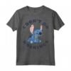 HapTiger Lilo & Stitch Vintage I Don't Do Mornings Stitch V2 T-Shirt - Official Men and Women's Apparel - Unique Distressed Design