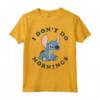 HapTiger Lilo & Stitch Vintage I Don't Do Mornings Stitch V2 T-Shirt - Official Men and Women's Apparel - Unique Distressed Design
