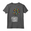 HapTiger Pixar Up Sketched House Balloons Maglietta - Adventure Themed Apparel - Officially Licensed