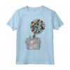 HapTiger Pixar Up Sketched House Balloons Maglietta - Adventure Themed Apparel - Officially Licensed