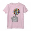 HapTiger Pixar Up Sketched House Balloons Maglietta - Adventure Themed Apparel - Officially Licensed