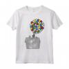 HapTiger Pixar Up Sketched House Balloons Maglietta - Adventure Themed Apparel - Officially Licensed