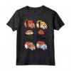 Sushi Gatto Persiano Gattino - Divertente Maglietta Meow Rollato Sushi per Amanti dei Gatti e del Cibo Giapponese - Ideale come Regalo per Tutta la Famiglia