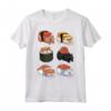 Sushi Gatto Persiano Gattino - Divertente Maglietta Meow Rollato Sushi per Amanti dei Gatti e del Cibo Giapponese - Ideale come Regalo per Tutta la Famiglia