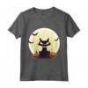 Gatto Pipistrelli e Zucche - T-shirt Carina a Tema Halloween - Ideale per Festeggiare con Stile