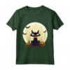 Gatto Pipistrelli e Zucche - T-shirt Carina a Tema Halloween - Ideale per Festeggiare con Stile