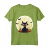 Gatto Pipistrelli e Zucche - T-shirt Carina a Tema Halloween - Ideale per Festeggiare con Stile
