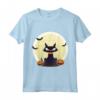 Gatto Pipistrelli e Zucche - T-shirt Carina a Tema Halloween - Ideale per Festeggiare con Stile