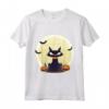 Gatto Pipistrelli e Zucche - T-shirt Carina a Tema Halloween - Ideale per Festeggiare con Stile
