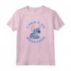 HapTiger Lilo & Stitch Distressed Stitch I Don't Do Mornings! Maglietta - Officially Licensed Vintage T-Shirt for Men and Women
