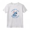 HapTiger Lilo & Stitch Distressed Stitch I Don't Do Mornings! Maglietta - Officially Licensed Vintage T-Shirt for Men and Women