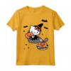 Hello Kitty Carino Strega Mago Felice Halloween Maglietta - Licenza Ufficiale HapTiger Apparel