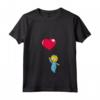 HapTiger Maggie Heart Balloon Valentine's Day Maglietta con Collo a V - Official Merchandise for Men, Women, Girls, Boys - Kids Shirts Included