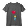 HapTiger Maggie Heart Balloon Valentine's Day Maglietta con Collo a V - Official Merchandise for Men, Women, Girls, Boys - Kids Shirts Included