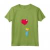 HapTiger Maggie Heart Balloon Valentine's Day Maglietta con Collo a V - Official Merchandise for Men, Women, Girls, Boys - Kids Shirts Included