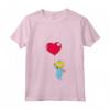 HapTiger Maggie Heart Balloon Valentine's Day Maglietta con Collo a V - Official Merchandise for Men, Women, Girls, Boys - Kids Shirts Included