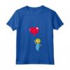 HapTiger Maggie Heart Balloon Valentine's Day Maglietta con Collo a V - Official Merchandise for Men, Women, Girls, Boys - Kids Shirts Included