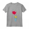 HapTiger Maggie Heart Balloon Valentine's Day Maglietta con Collo a V - Official Merchandise for Men, Women, Girls, Boys - Kids Shirts Included