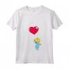 HapTiger Maggie Heart Balloon Valentine's Day Maglietta con Collo a V - Official Merchandise for Men, Women, Girls, Boys - Kids Shirts Included