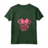 HapTiger Minnie Mouse Icon Pink Hearts Valentine's Day Maglietta con Collo a V - Matching Couples Shirts for Him and Her