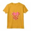 HapTiger Minnie Mouse Icon Pink Hearts Valentine's Day Maglietta con Collo a V - Matching Couples Shirts for Him and Her